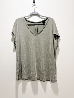 torrid Olive Green V-Neck Modal Blend Short Sleeve Tee Casual Comfy 1X